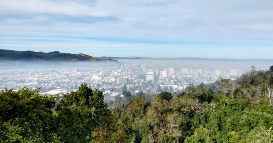 Temuco cuenta con niveles muy altos de contaminación en el aire (foto: @s_alvarezIX). 