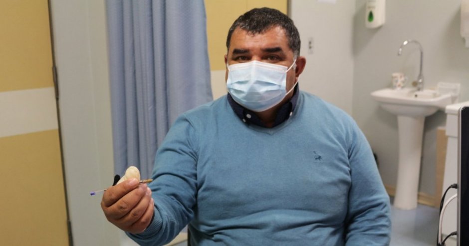 Orlando Martínez tiene 45 años y señala que aún le queda “mucho por luchar”, por eso agradece la ortoprótesis. 